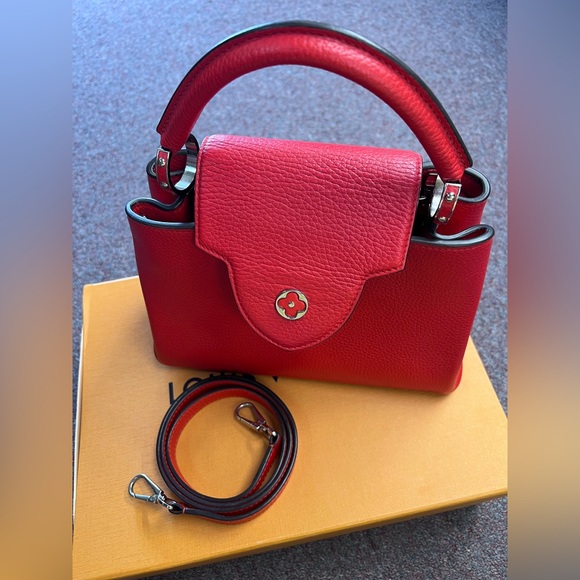 Louis Vuitton Taurillon Capucines BB Rubis - Picture 8 of 9